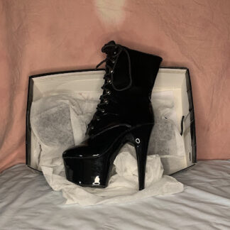 Ellie Shoes 709-Angela Heel Ankle Boots with Inner Zipper